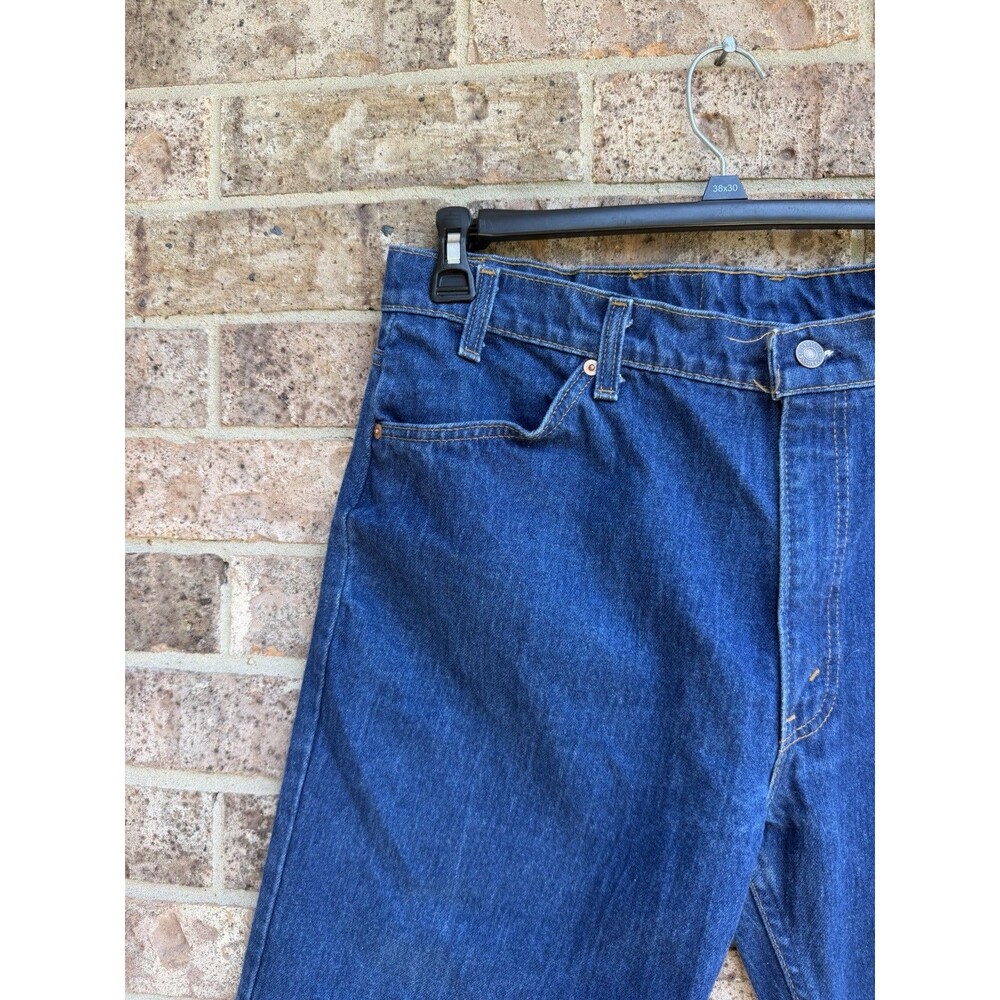 Vintage Levi’s Orange Tab 506 Men 40x30 Blue USA Regular Fit Straight Leg Denim - Picture 13 of 16